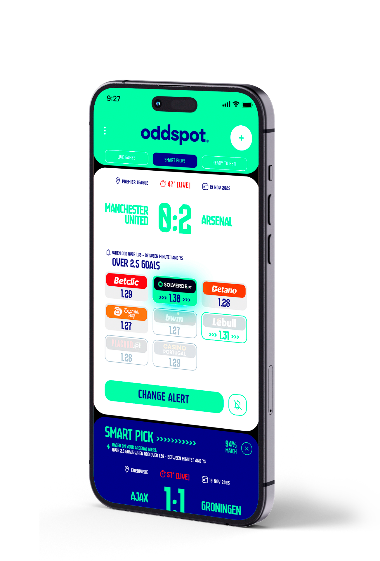 OddSpot app